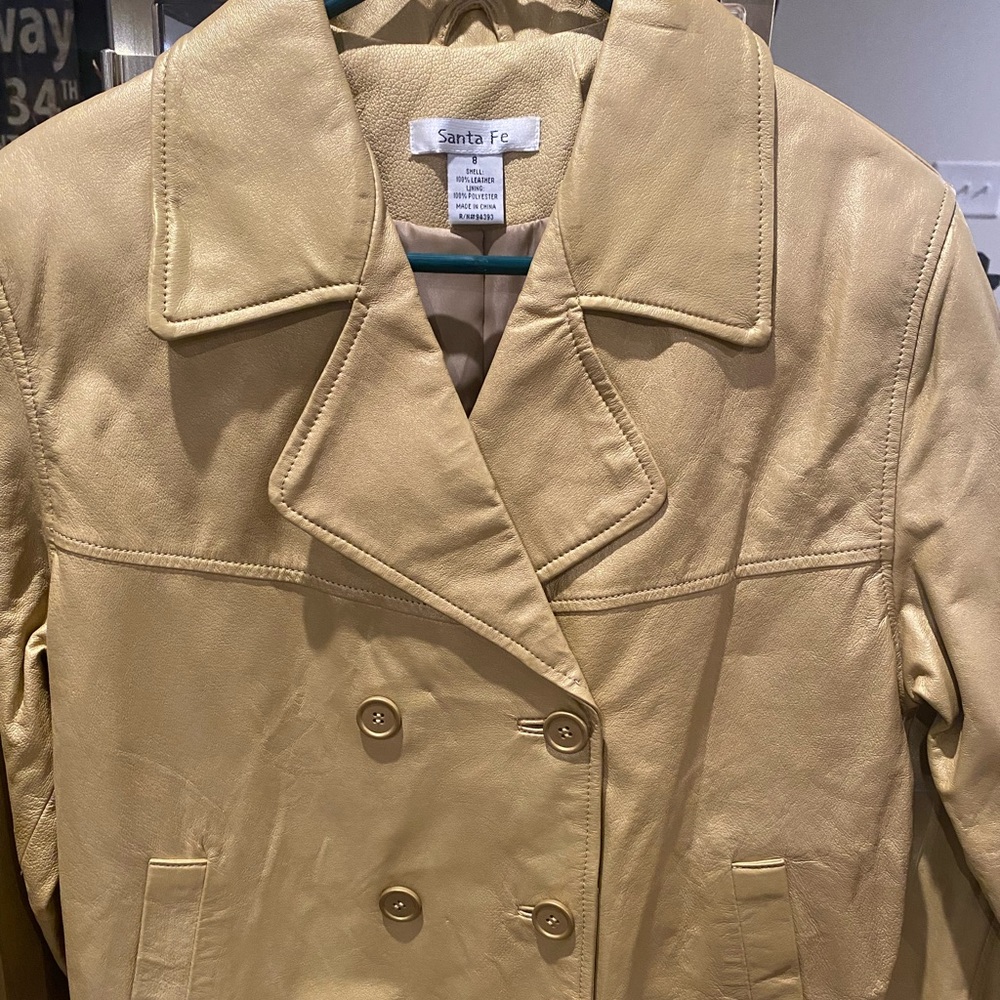 Sante Fe genuine leather Jacket (size 8)and skirt(size 6).